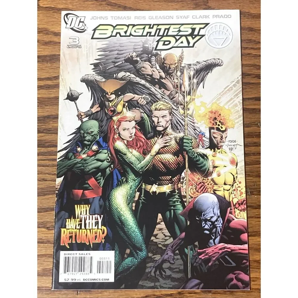 Brightest Day 3 DC Comics 2010 Geoff Johns Aquaman Cover